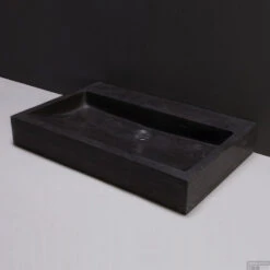 Wastafel Forzalaqua Palermo Hardsteen Gezoet 60x40x9 Cm