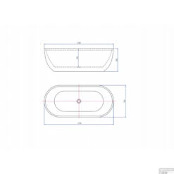 Vrijstaand Ligbad Luca Sanitair Primo Acryl 170x78x60 Cm Glans Wit (inclusief Afvoer En Sifon) -Sealkin Badkamermeubilair Winkel 1037057 vrijstaand bad van acryl uit een stuk met overloop 170x78x60h incl afvoerset klikplug chroom sifon m tech