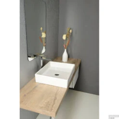 Wastafel Opbouw Sapho Purity Rechthoekig 50x42x11.5 Cm Keramiek Wit -Sealkin Badkamermeubilair Winkel 10pl66050 wastafel opbouw sapho purity rechthoekig 50x42x11.5 cm keramiek wit 1