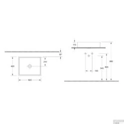 Wastafel Opbouw Sapho Purity Rechthoekig 50x42x11.5 Cm Keramiek Wit -Sealkin Badkamermeubilair Winkel 10pl66050 wastafel opbouw sapho purity rechthoekig 50x42x11.5 cm keramiek wit 4