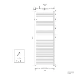Handdoekradiator Sapho Alya Recht 60x176 Cm 560W Chroom -Sealkin Badkamermeubilair Winkel 1110 12 handdoekradiator sapho alya recht 60x176 cm 560w chroom 3