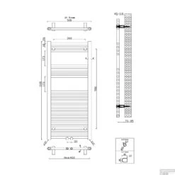 Handdoekradiator Sapho Alya Recht 50x111.8 Cm Chroom -Sealkin Badkamermeubilair Winkel 1145 05 handdoekradiator sapho alya recht 50x111.8 cm chroom 6