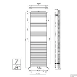 Handdoekradiator Sapho Alya Recht 60x176 Cm Chroom -Sealkin Badkamermeubilair Winkel 1145 12 handdoekradiator sapho alya recht 60x176 cm chroom 6