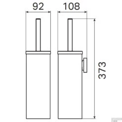 Toiletborstelset Haceka Mezzo Tec Hangend Mat Chroom -Sealkin Badkamermeubilair Winkel 1208659tech