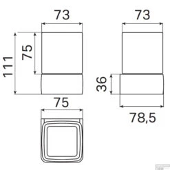 Bekerhouder Haceka Aline Gold 7,4x11,4 Cm Keramiek Mat Goud -Sealkin Badkamermeubilair Winkel 1208677 tech