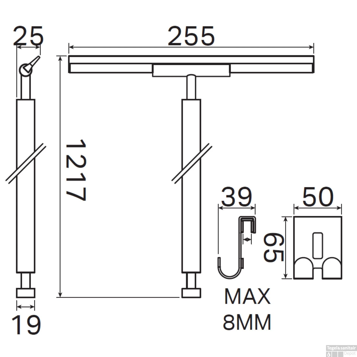 Vloerwisser Haceka Selection Lang Met Haak Mat Zwart 5 Vloerwisser Haceka Selection Lang Met Haak Mat Zwart - Afbeelding 3