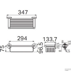 Flaconhouder Haceka Kosmos Chroom -Sealkin Badkamermeubilair Winkel 120890 tech