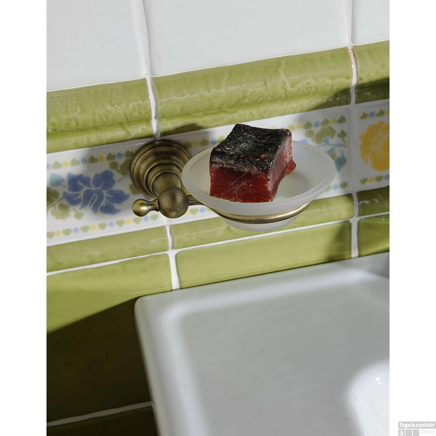 Zeephouder Sapho Diamond Hangend 14.9x5 Cm Brons / Glas 8 Zeephouder Sapho Diamond Hangend 14.9x5 Cm Brons / Glas - Afbeelding 6