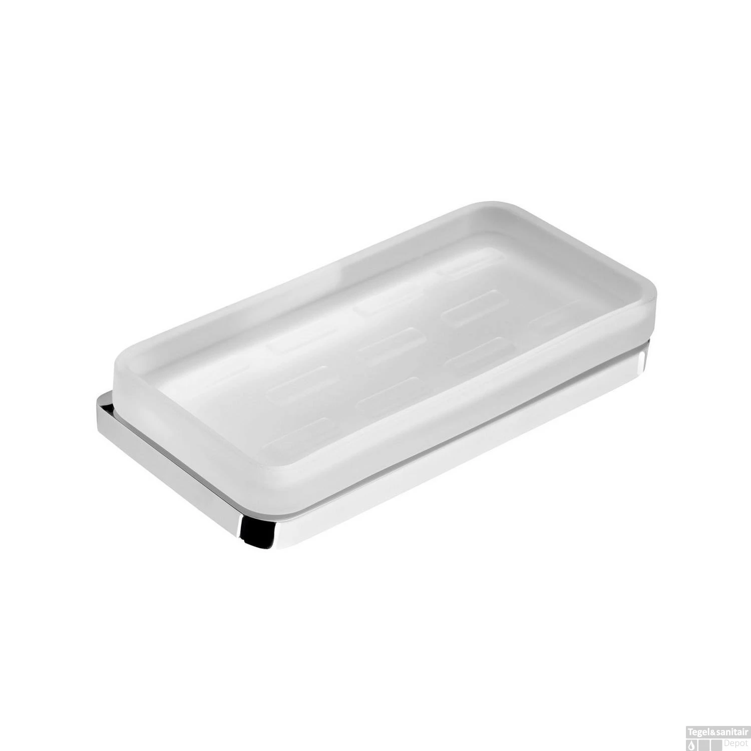 Zeephouder Sapho Olymp Hangend Chroom / Melkglas 3 Zeephouder Sapho Olymp Hangend Chroom / Melkglas