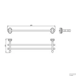 Dubbele Handdoekhouder Sapho Astor Hangend 67.4x5.8 Cm Chroom 9 Dubbele Handdoekhouder Sapho Astor Hangend 67.4x5.8 Cm Chroom -Sealkin Badkamermeubilair Winkel 1325 11 dubbele handdoekhouder sapho astor hangend 67.4x5.8 cm chroom 3