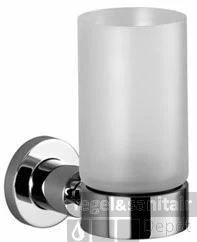 Dornbracht Tara. Glashouder Met Glas Mat Zwart