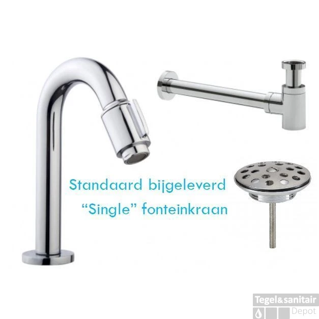 FonteinPack Trevi Keramiek 38x25x9 Cm Chroom (Keuze Uit 20 Kranen) 5 FonteinPack Trevi Keramiek 38x25x9 Cm Chroom (Keuze Uit 20 Kranen) - Afbeelding 3