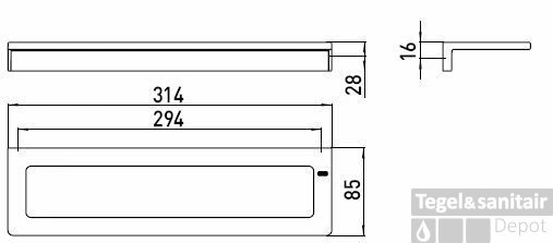 Emco Asio Handdoekhouder 31.4 Cm. Chroom-chroom 4 Emco Asio Handdoekhouder 31.4 Cm. Chroom-chroom - Afbeelding 2