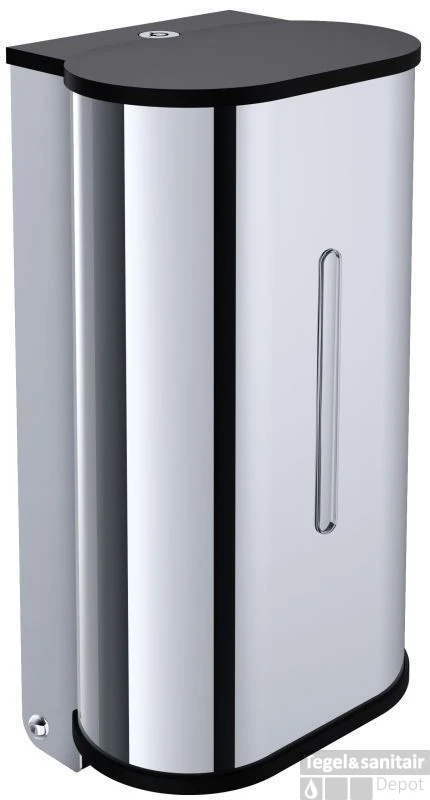 Emco System 2 Wand Zeepdispenser 800 Ml. Met Sensor Bediening Chroom-zwart 3 Emco System 2 Wand Zeepdispenser 800 Ml. Met Sensor Bediening Chroom-zwart