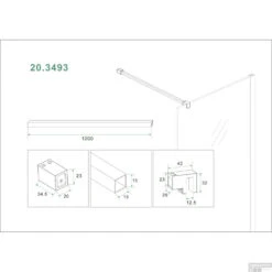 Stabilisatiestang Wiesbaden 120 Cm Mat Wit -Sealkin Badkamermeubilair Winkel 20.3493