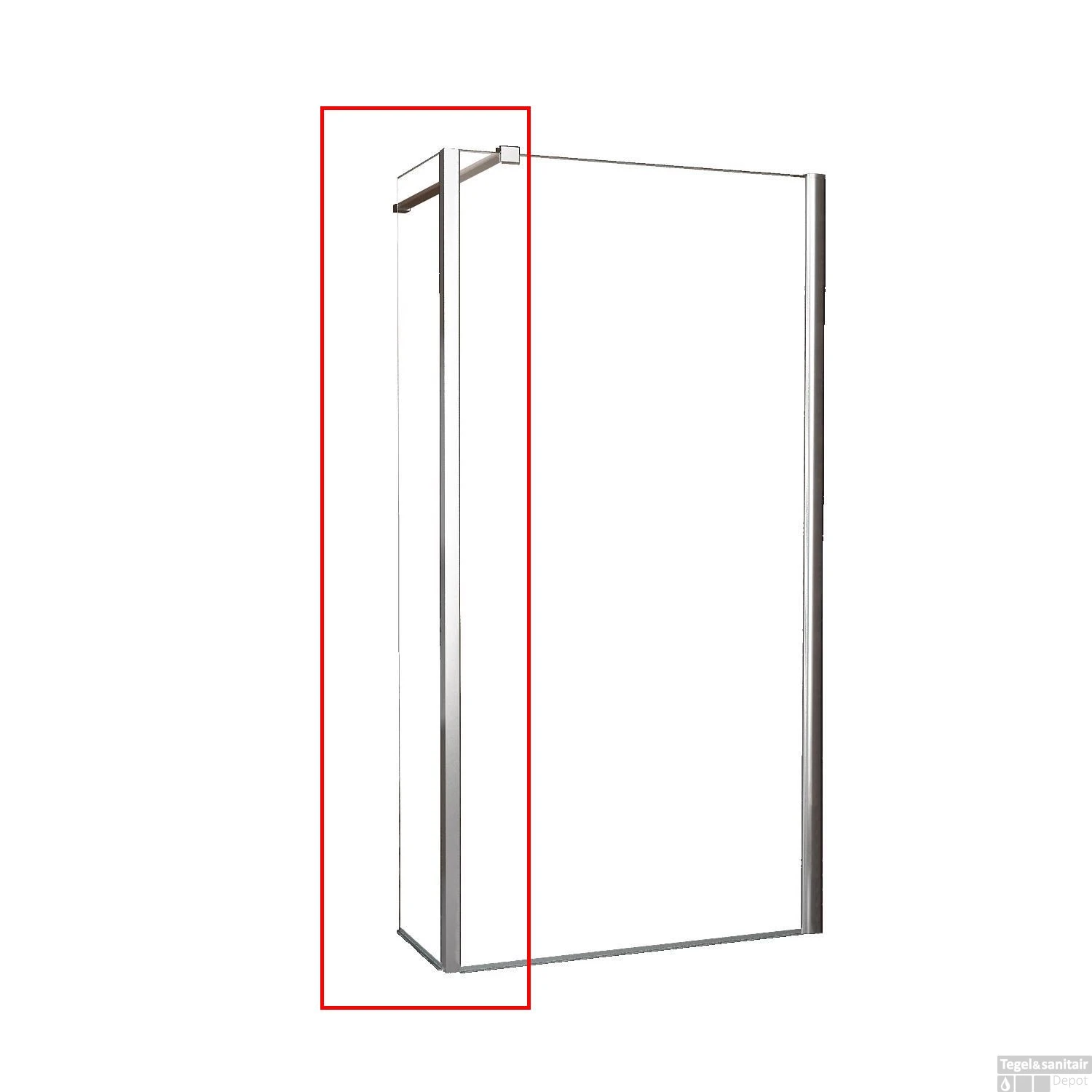 Zijwand Deel C 40x200cm Nano Antikalk Coating 4 Zijwand Deel C 40x200cm Nano Antikalk Coating - Afbeelding 2