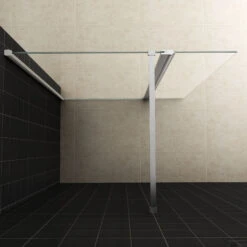 Wiesbaden Zijwand 30x200 Cm + Scharnierprofiel 10mm NANO Glas -Sealkin Badkamermeubilair Winkel 20.3842 3