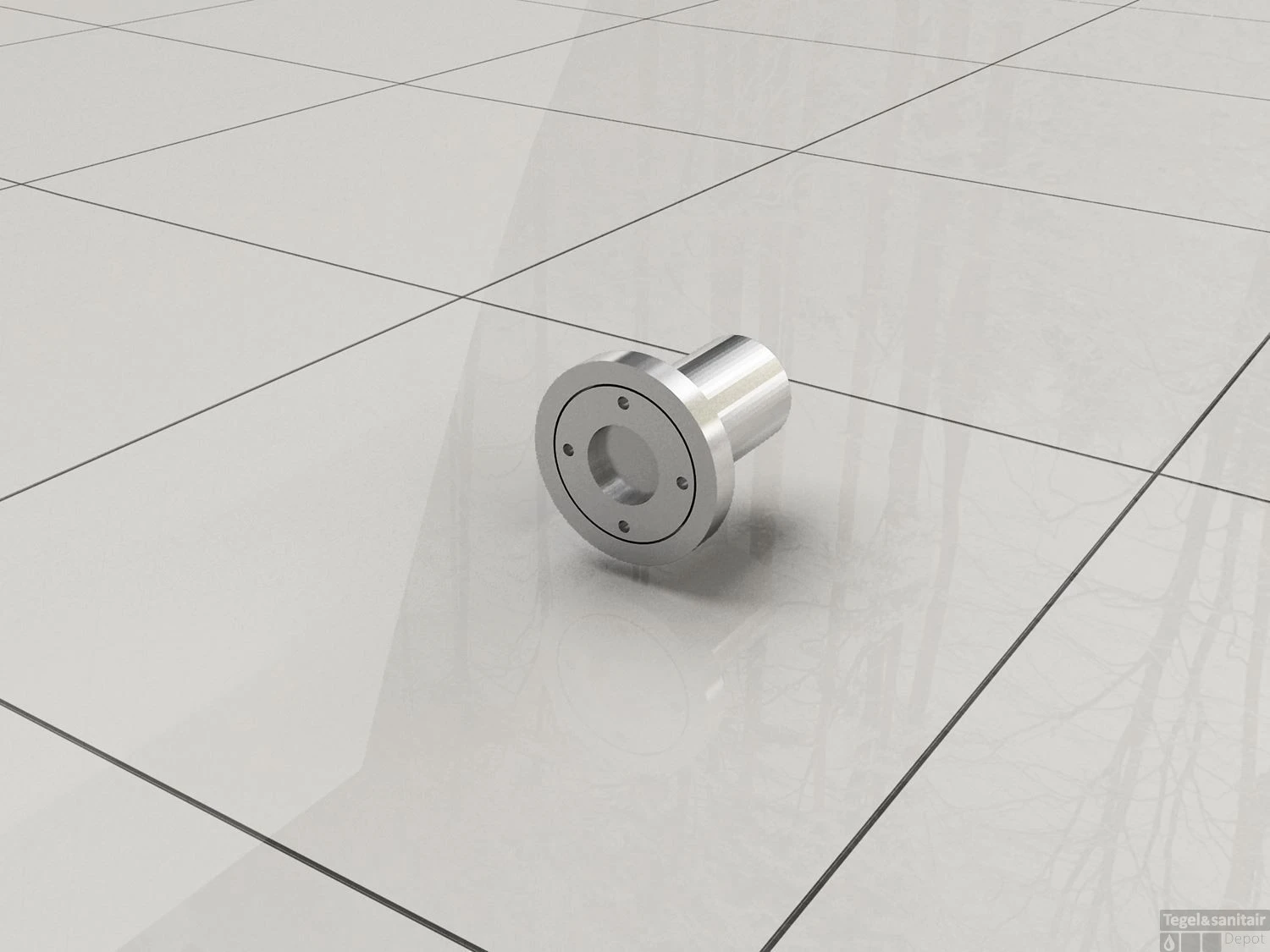 Plafond Stabilisatiestang Wiesbaden Rond 100cm Inkortbaar Chroom 5 Plafond Stabilisatiestang Wiesbaden Rond 100cm Inkortbaar Chroom - Afbeelding 3