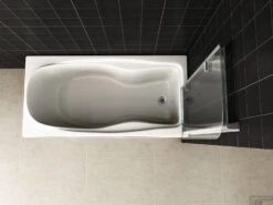 Badwand Wiesbaden Inklapbaar 100x140cm 6mm NANO Coating -Sealkin Badkamermeubilair Winkel 20.3895 2