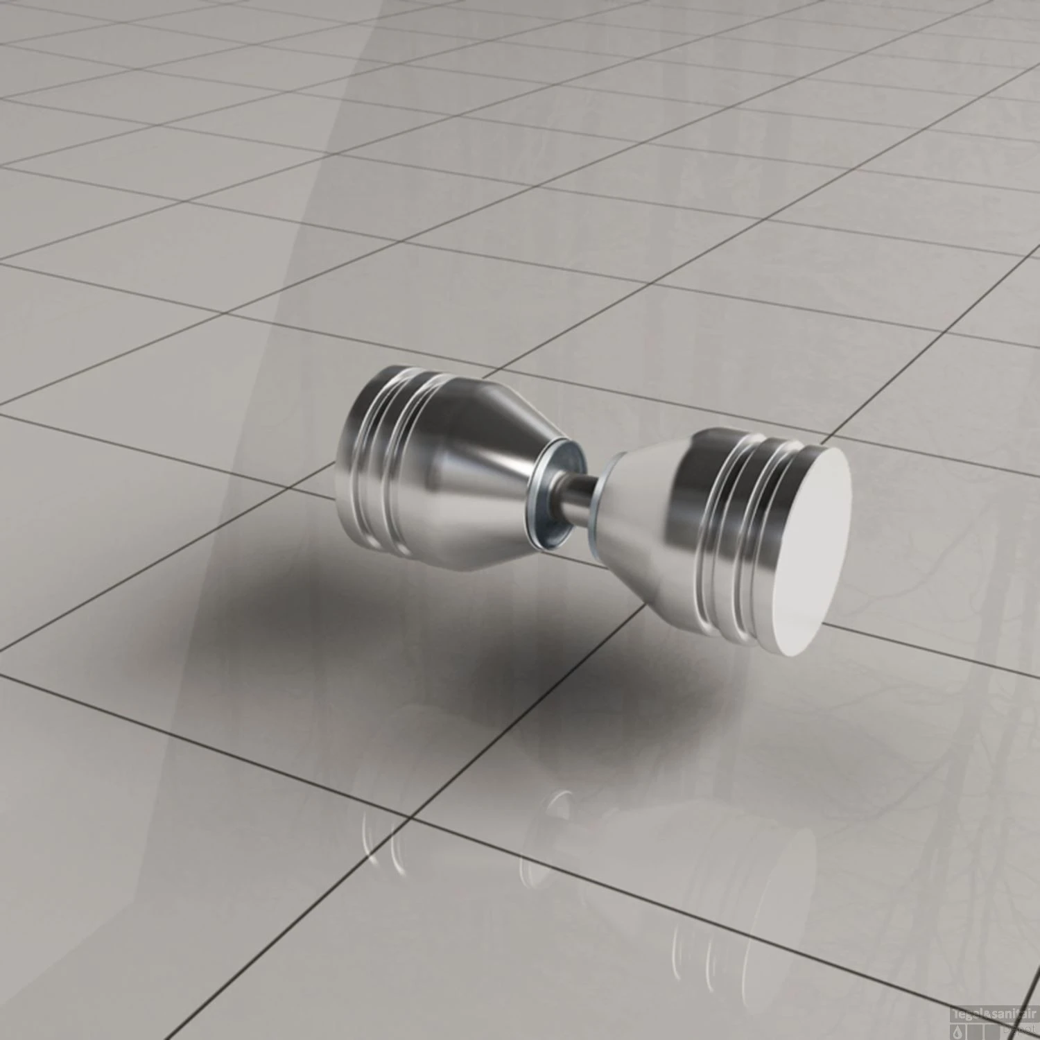 Losse Deurknop Wiesbaden Type 2 Chroom 3 Losse Deurknop Wiesbaden Type 2 Chroom