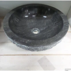 Waskom Natuursteen W01 Marmo Zwart 40x40x15 Cm