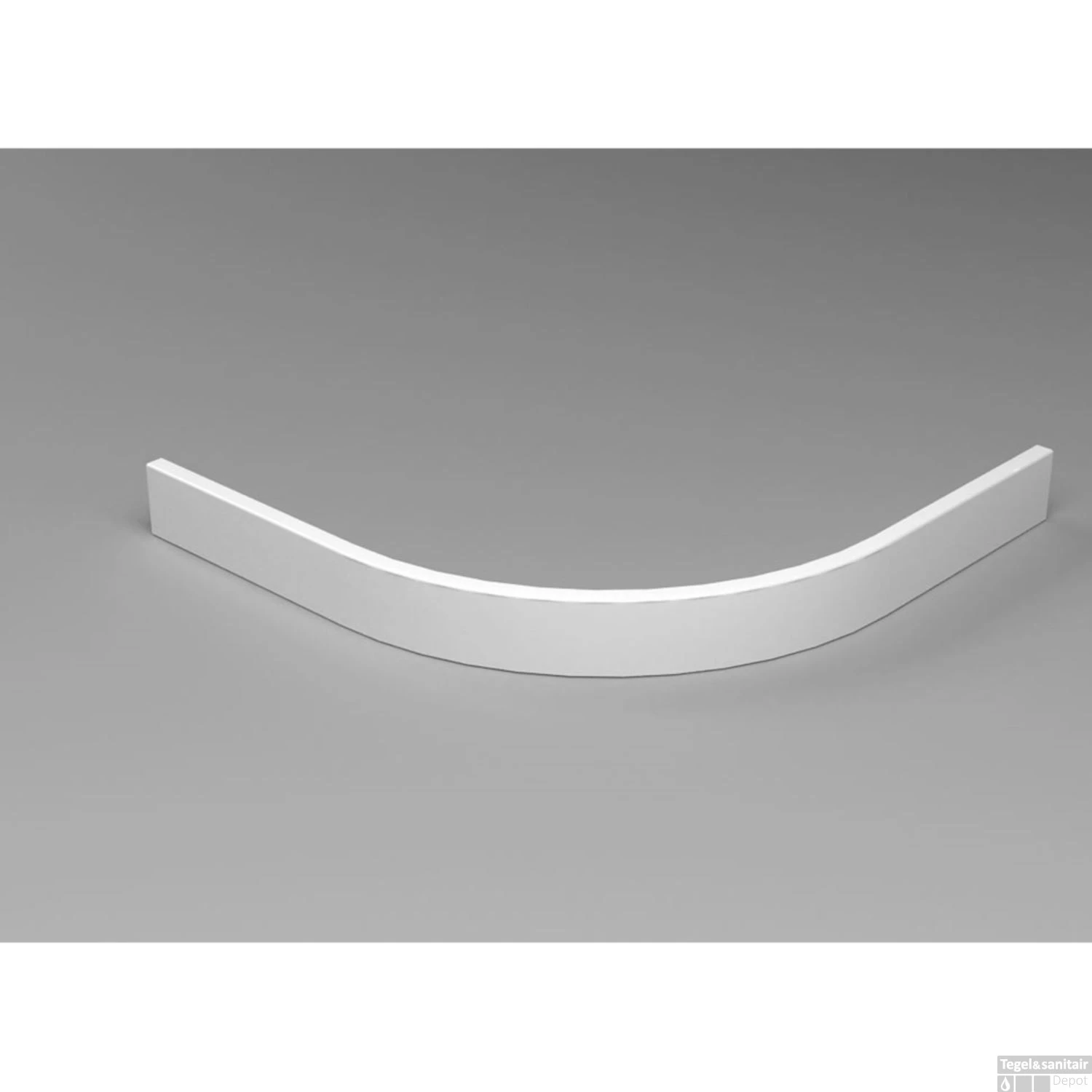 Voorzetpaneel Met Poten Wiesbaden Tbv 1/4 Ronde Douchebak Acryl 90x90x4 Cm Wit 4 Voorzetpaneel Met Poten Wiesbaden Tbv 1/4 Ronde Douchebak Acryl 90x90x4 Cm Wit - Afbeelding 2