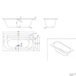 BWS Inbouw Duo Ligbad Porto Acryl 180x80x50 Cm Wit 7 BWS Inbouw Duo Ligbad Porto Acryl 180x80x50 Cm Wit -Sealkin Badkamermeubilair Winkel 21.3655 2 1 1 2