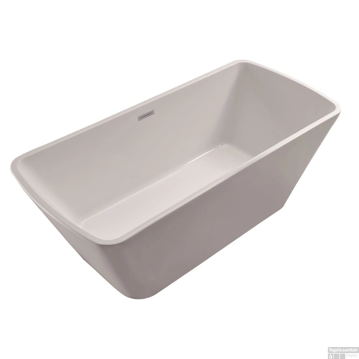 Ligbad Larx Wiesbaden Vrijstaand Vierkant Acryl Inclusief Waste 170x78 Cm Wit 6 Ligbad Larx Wiesbaden Vrijstaand Vierkant Acryl Inclusief Waste 170x78 Cm Wit - Afbeelding 4