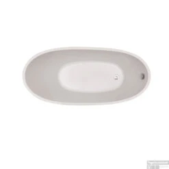 Ligbad Wiesbaden Trapeze Vrijstaand Acryl 170x77 Wit -Sealkin Badkamermeubilair Winkel 21.3690 3