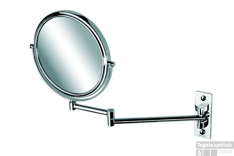 Geesa Cosmetic Collection Scheerspiegel 2-armig Rond 20 Cm. 3x Vergrotend Chroom 3 Geesa Cosmetic Collection Scheerspiegel 2-armig Rond 20 Cm. 3x Vergrotend Chroom