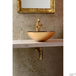 Waskom Sapho Beauty Rond 42 Cm Brons -Sealkin Badkamermeubilair Winkel 2501 21 waskom sapho beauty rond 42 cm cm brons 6