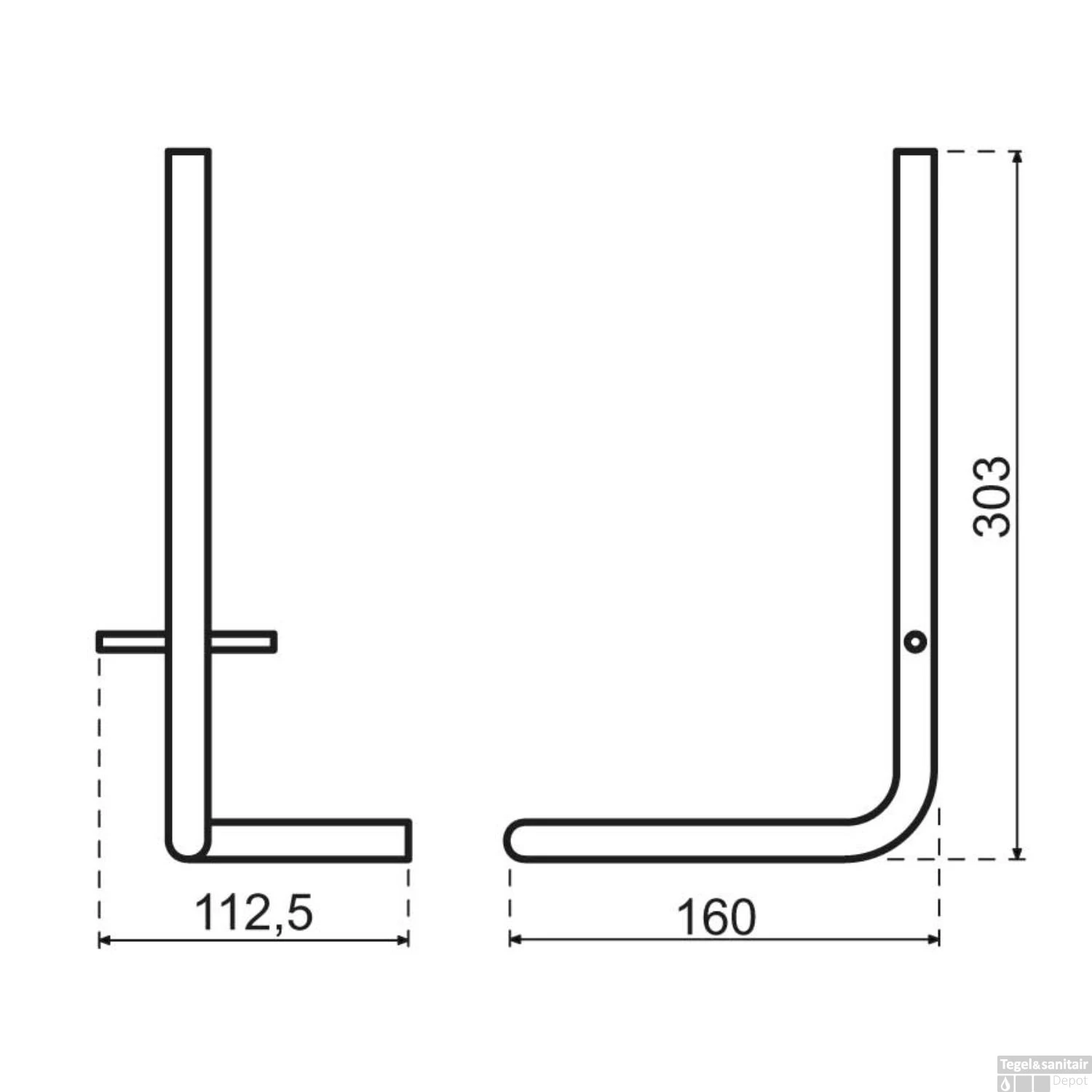 Reserverolhouder Qisani Flow Geborsteld RVS 4 Reserverolhouder Qisani Flow Geborsteld RVS - Afbeelding 2