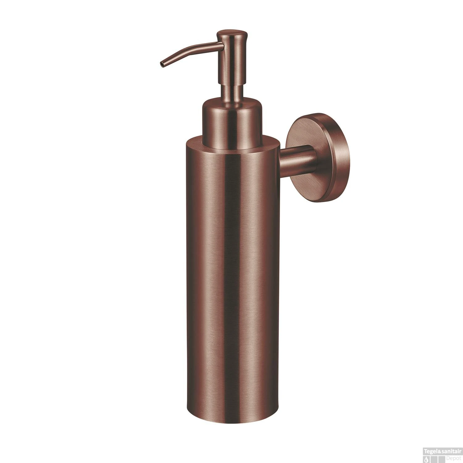 Zeepdispenser Qisani Flow Geborsteld Copper 3 Zeepdispenser Qisani Flow Geborsteld Copper