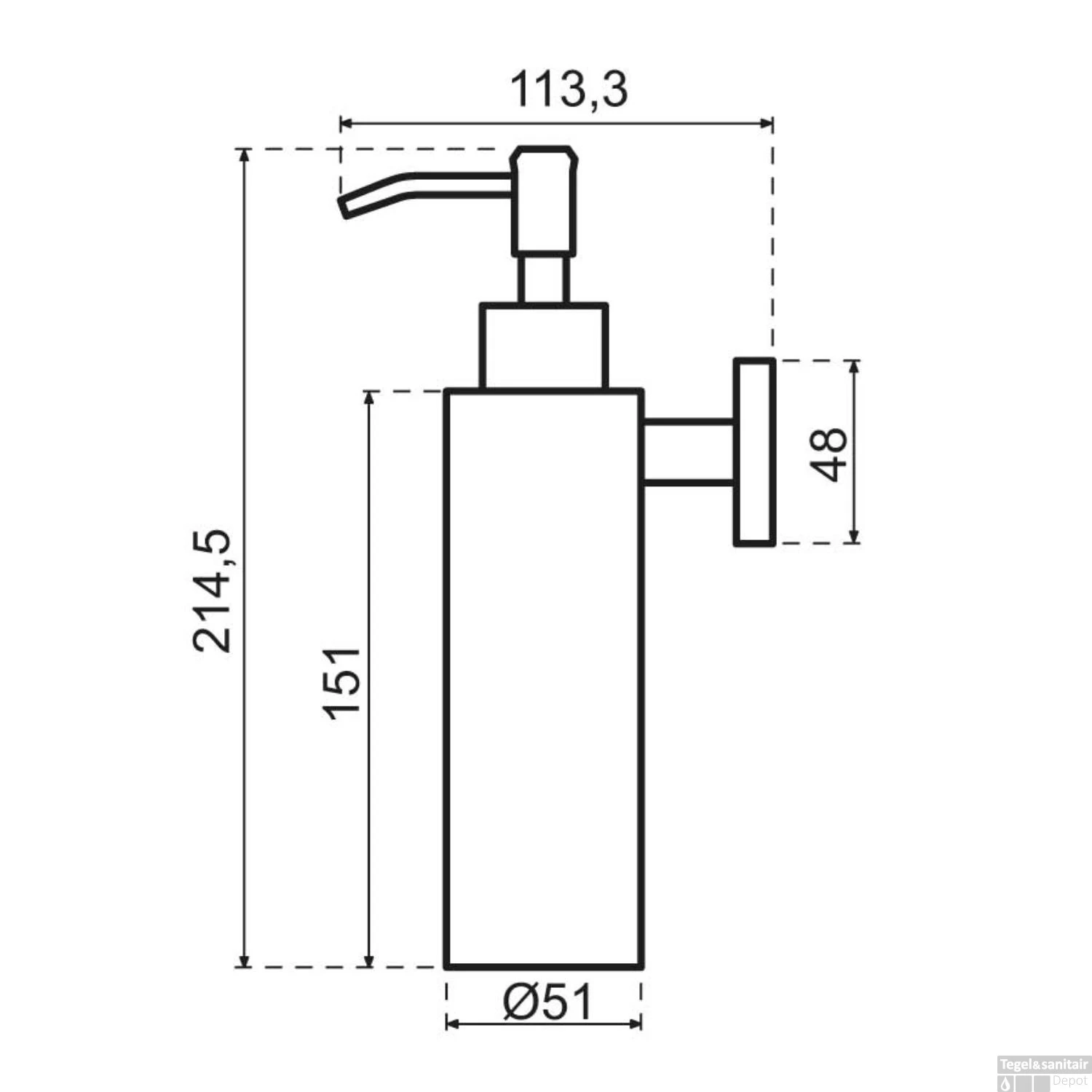 Zeepdispenser Qisani Flow Geborsteld Goud 4 Zeepdispenser Qisani Flow Geborsteld Goud - Afbeelding 2