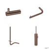 Accessoireset Qisani Flow Toiletruimte Geborsteld Copper