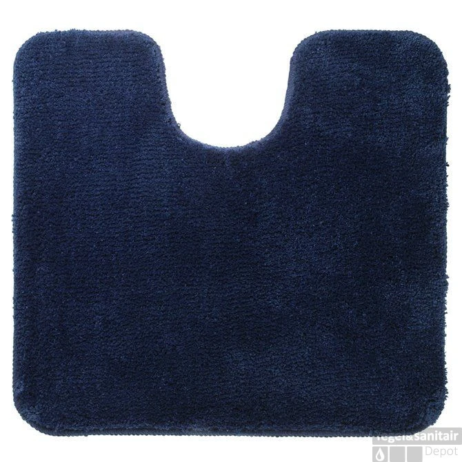Toiletmat Sealskin Angora 100% Polyester 60x55x2 Cm Blauw 4 Toiletmat Sealskin Angora 100% Polyester 60x55x2 Cm Blauw - Afbeelding 2