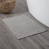 Badmat Sealskin Trellis 60x90 Cm Katoen Grijs