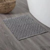 Badmat Sealskin Trellis 60x90 Cm Katoen Zwart -Sealkin Badkamermeubilair Winkel 294213619 sfeer 2