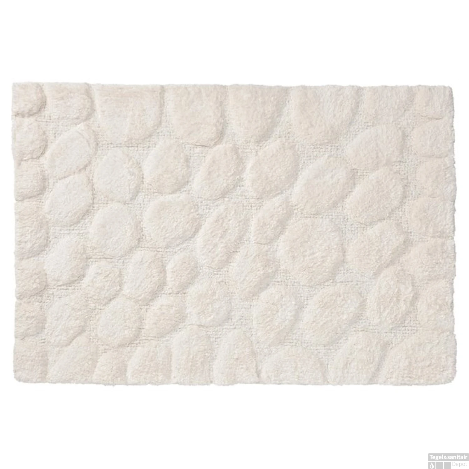 Badmat Sealskin Pebbles Katoen 90x60 Cm Grijs 4 Badmat Sealskin Pebbles Katoen 90x60 Cm Grijs - Afbeelding 2