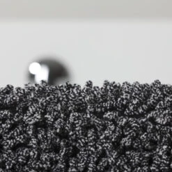 Bidetmat Sealskin Misto Chenille Katoen 60x60 Cm Zwart -Sealkin Badkamermeubilair Winkel 294616819 sfeer 4