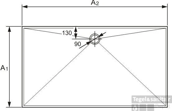 Huppe Easystep Douchebak 110 X 100 Cm. Wit 5 Huppe Easystep Douchebak 110 X 100 Cm. Wit - Afbeelding 3