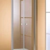 Huppe 501 Design Pendeldeur 90x190 Cm. In Nis Matzilver-helder Glas -Sealkin Badkamermeubilair Winkel 29735