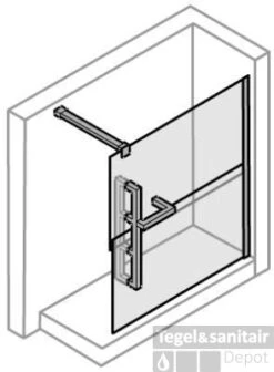Huppe Manufaktur Duplo Walk-in 100 X 200 Cm. Rechts Iel Chroom-antiplaque Glas