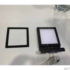 Spiegellamp Boss & Wessing Square 10x10 Cm Aluminium Mat Zwart -Sealkin Badkamermeubilair Winkel 2 18