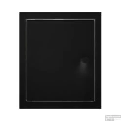 Inbouw Toiletkastje Back-up Gepoedercoat 13x16x13,5 Cm Mat Zwart