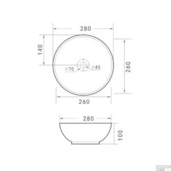 Opbouw Waskom Wiesbaden Kimo 28x28x10 Cm Keramiek Wit -Sealkin Badkamermeubilair Winkel 32.3413 opbouw waskom wiesbaden kimo 28x28x10 cm keramiek wit 1