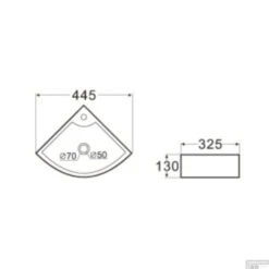 FonteinPack Pallas 44.5x32.5x13 Cm Chroom (Keuze Uit 20 Kranen) -Sealkin Badkamermeubilair Winkel 32.3494 tech