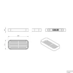 Zeephouder Sapho Smart 24.1x3x11.1 Cm Chroom -Sealkin Badkamermeubilair Winkel 3218 zeephouder sapho smart 24.1x3x11.1 cm chroom 3