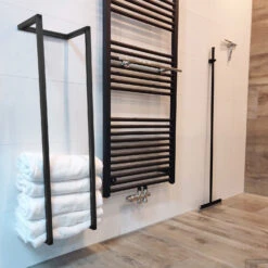 BWS Handdoekenrek Industrieel | 95x25x20cm | Staal Gunmetal -Sealkin Badkamermeubilair Winkel 33768 185463 2