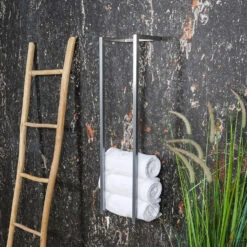 BWS Handdoekenrek Industrieel | 95x25x20cm | Chroom